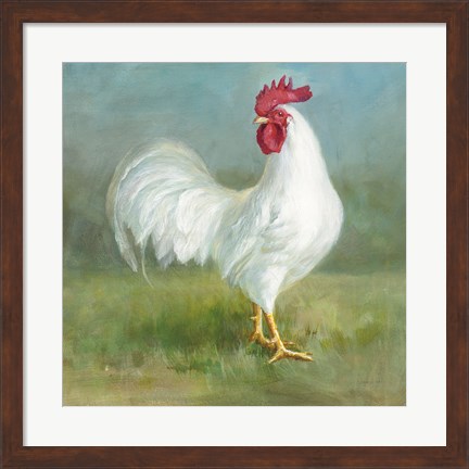 Framed Noble Rooster I Print