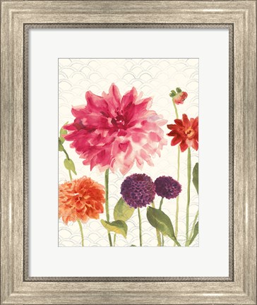 Framed Watercolor Floral V Print