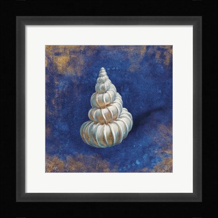 Framed Treasures from the Sea Indigo II Print
