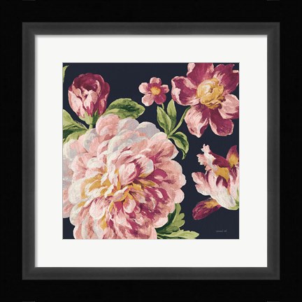 Framed Mixed Floral IV Crop I Pastel Print