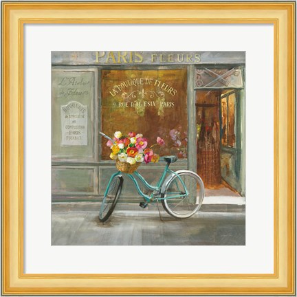 Framed French Flowershop v2 Print
