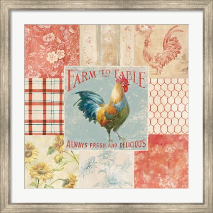 Framed Farm Nostalgia I Print