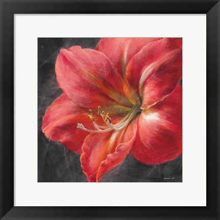 Framed Vivid Floral III Crop Print