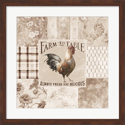 Framed Farm Nostalgia I Neutral Print