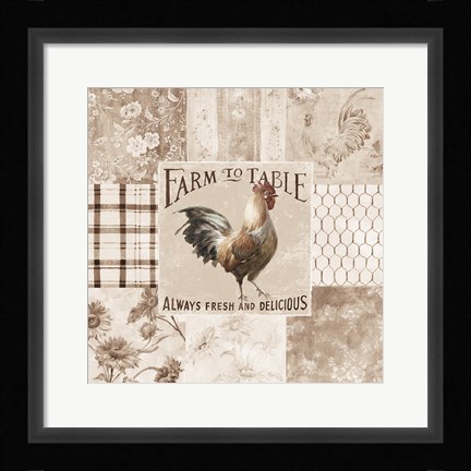 Framed Farm Nostalgia I Neutral Print