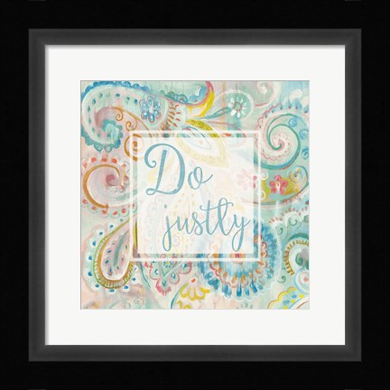 Framed Spring Dream Paisley II Pink Sentiment Print