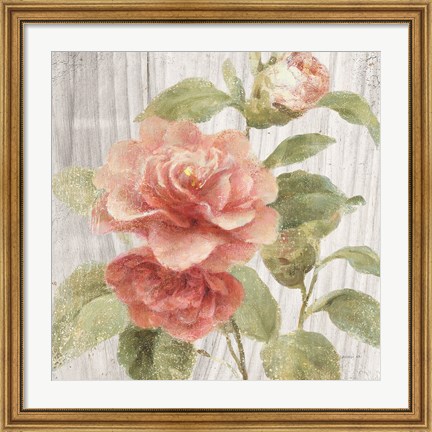 Framed Scented Cottage Florals III Crop Print
