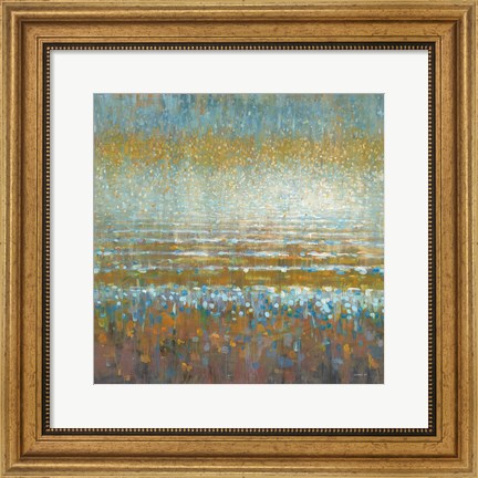 Framed Rains Over the Lake Light Print