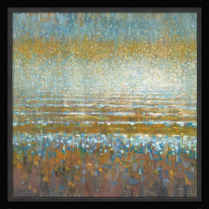 Framed Rains Over the Lake Light Print