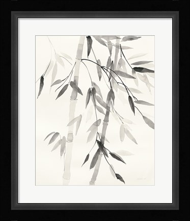 Framed Bamboo Leaves V Print