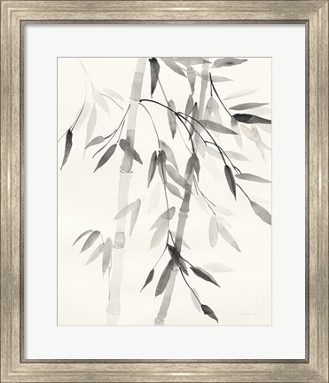 Framed Bamboo Leaves V Print