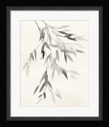 Framed Bamboo Leaves IV Print