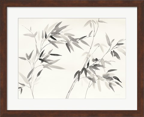 Framed Bamboo Leaves I Print