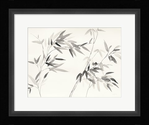 Framed Bamboo Leaves I Print