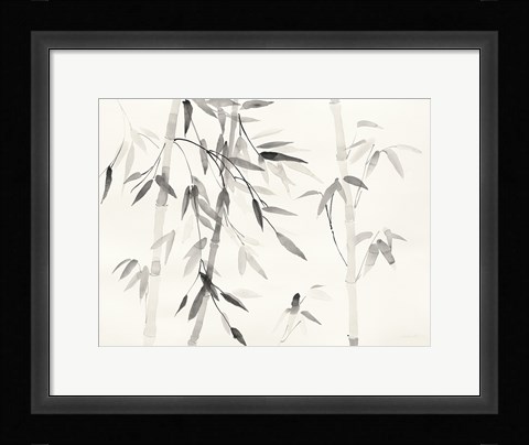 Framed Bamboo Leaves III Print