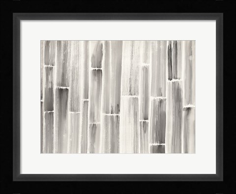 Framed Bamboo Pattern Print