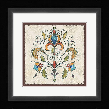 Framed Mediterranean Flair IV Print