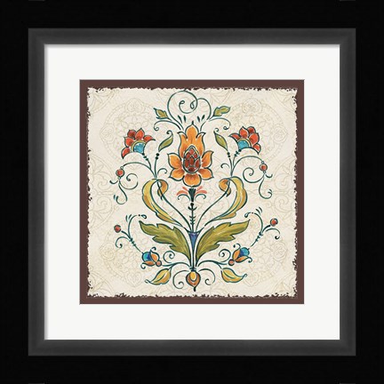 Framed Mediterranean Flair III Print