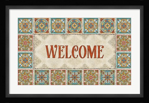 Framed Mediterranean Flair XIX Print