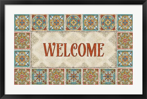 Framed Mediterranean Flair XIX Print