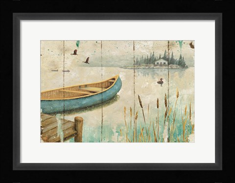 Framed Waterside V Print