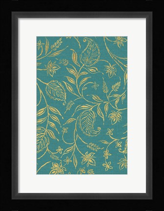 Framed Paisley Trail III Patterns Print