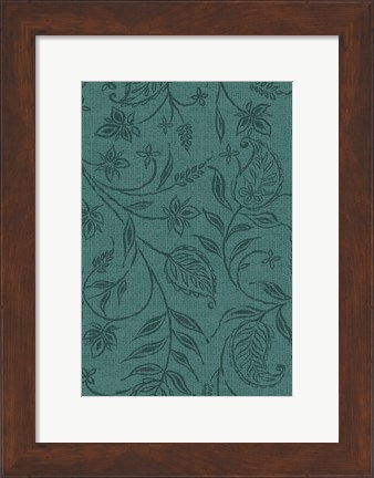 Framed Paisley Trail II Patterns Print