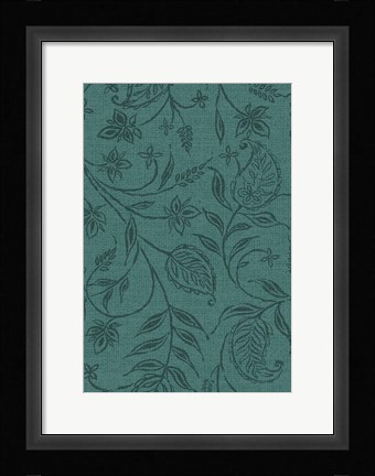 Framed Paisley Trail II Patterns Print