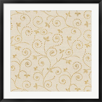 Framed Batik Patterns V Print