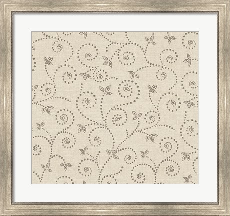 Framed Batik IV Patterns Print