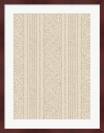 Framed Batik III Patterns Print