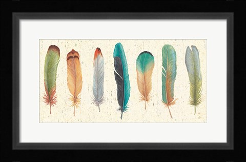 Framed Feather Tales VII Print