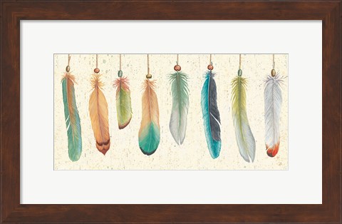 Framed Feather Tales VIII Print