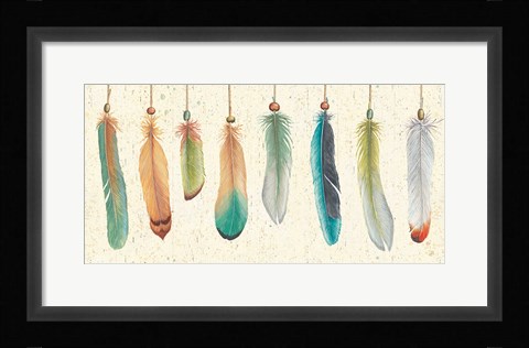 Framed Feather Tales VIII Print