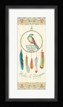 Framed Feather Tales III Print