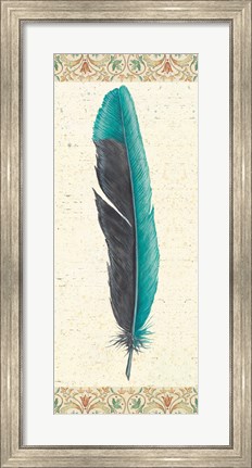 Framed Feather Tales V Print