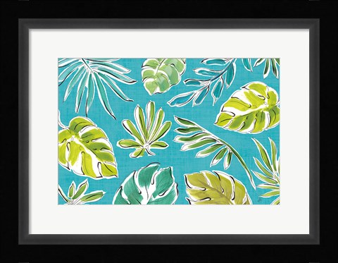 Framed Tropical Oasis IX Print