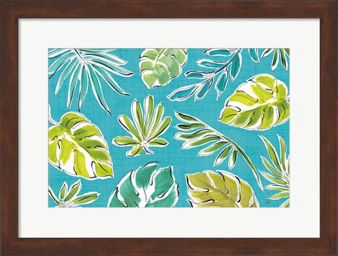 Framed Tropical Oasis IX Print