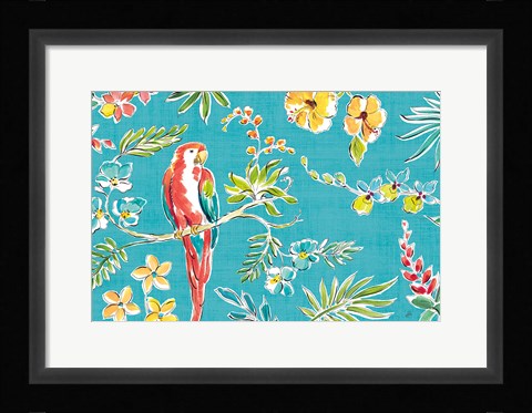 Framed Tropical Oasis I Print