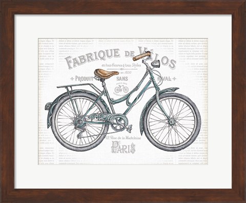 Framed Bicycles I v2 Print