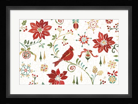 Framed Holiday Impressions I Print