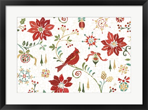 Framed Holiday Impressions I Print