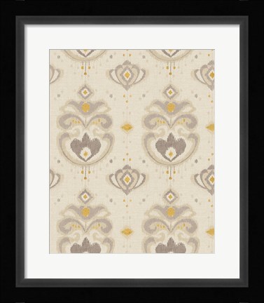Framed Ikat Beauty Patterns Print