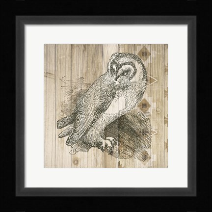 Framed Natural History Lodge I Print