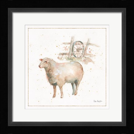 Framed Farm Friends X Print