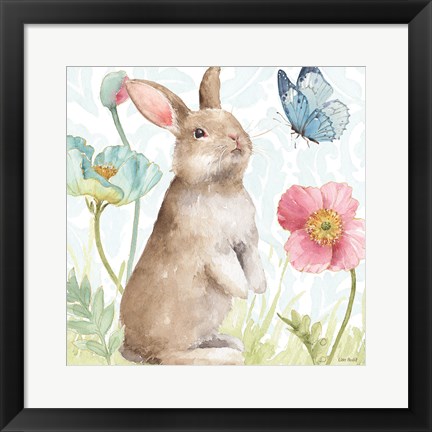 Framed Spring Softies Bunnies II Print