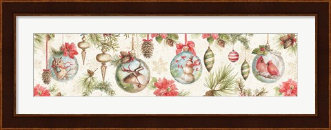 Framed Woodland Holiday VI Print