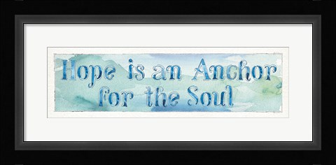 Framed Sea Life Sentiment II Print