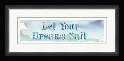 Framed Sea Life Sentiment I Print