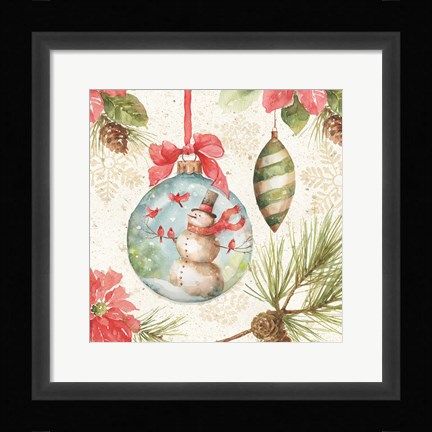 Framed Woodland Holiday IV Print